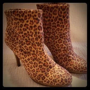 Leopard booties size 8.5